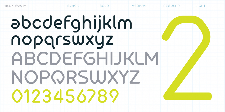 Example font Hilux #2